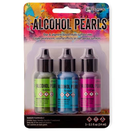 6 Packs: 3 ct. (18 total) Ranger Tim Holtz® Alcohol Ink Pearl Kit 2